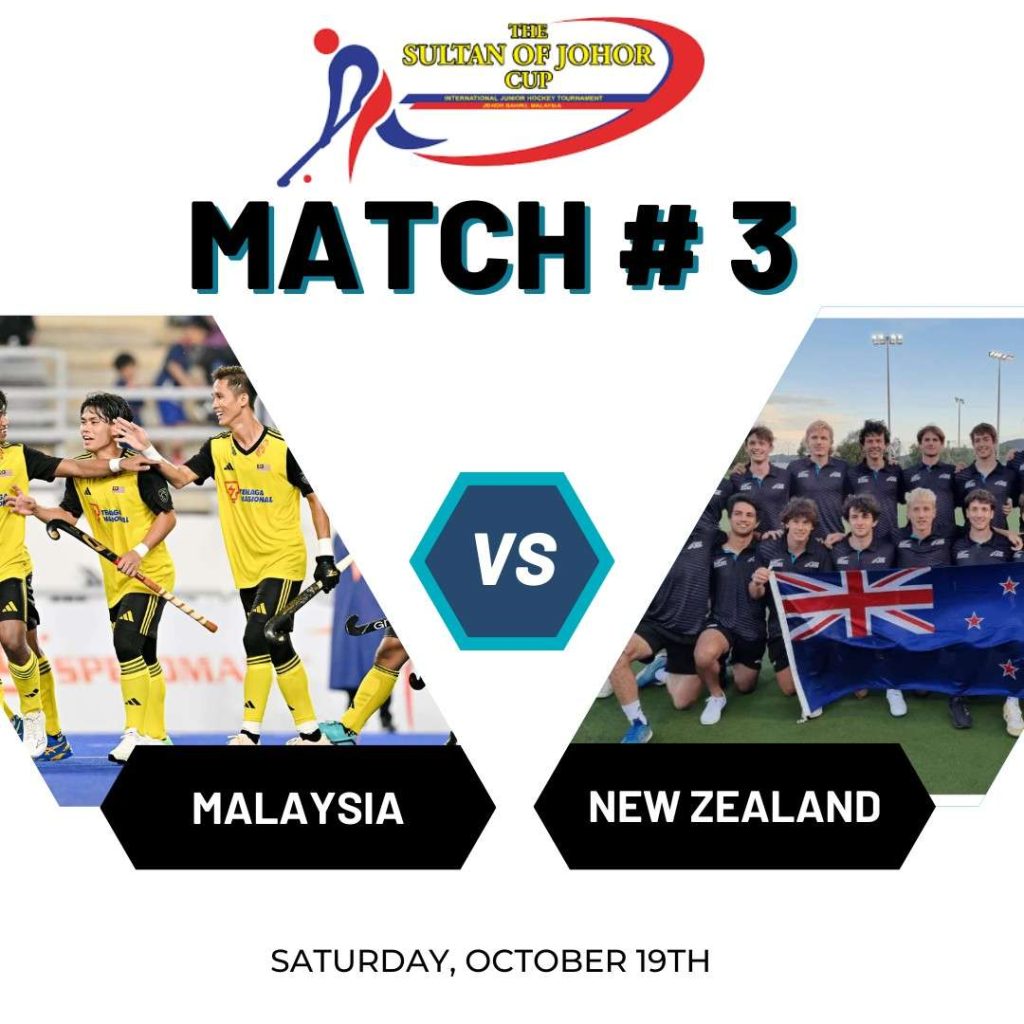 Malaysia vs New zealand hockey Sultan Johor Cup 2024