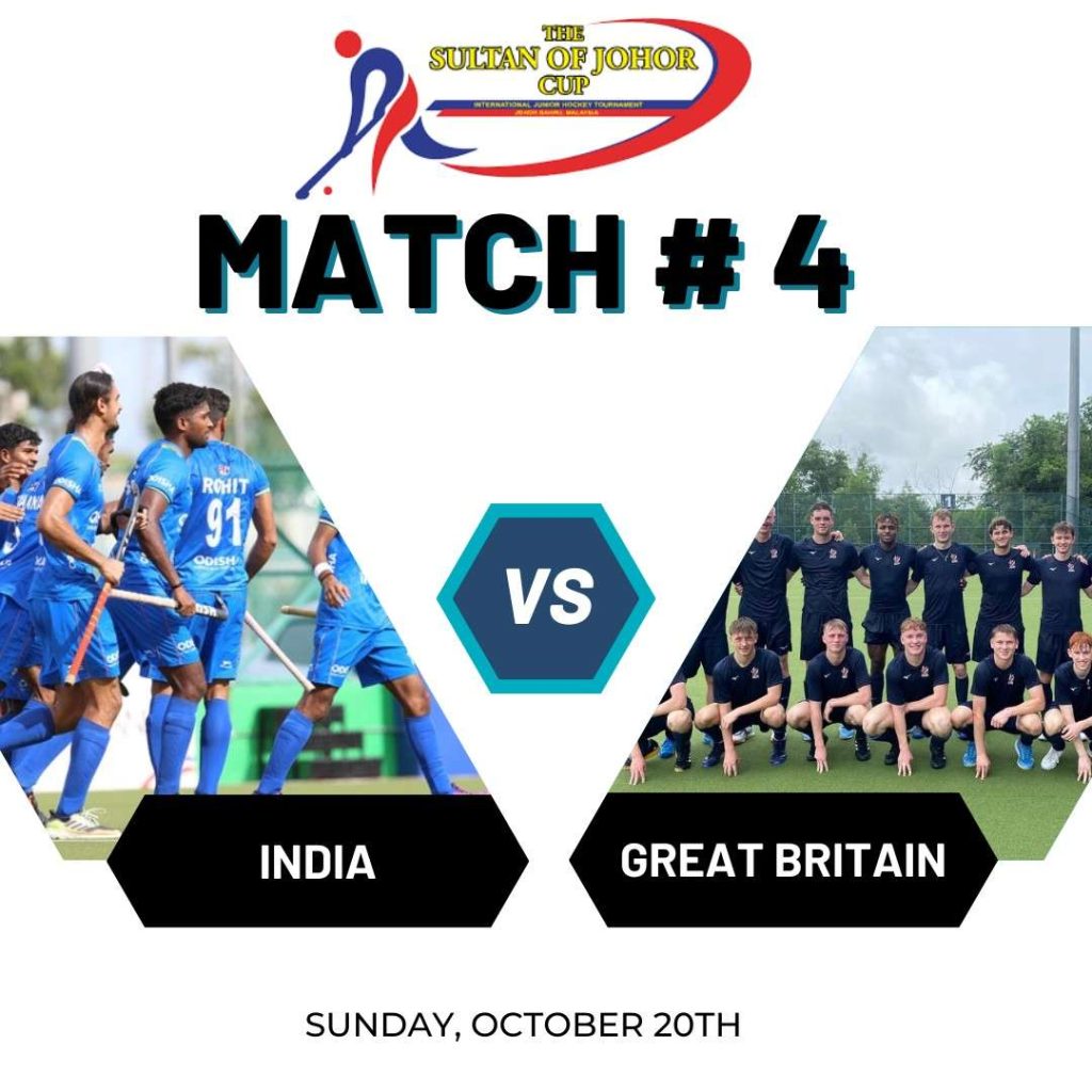 india vs great britain hockey Sultan Johor Cup 2024