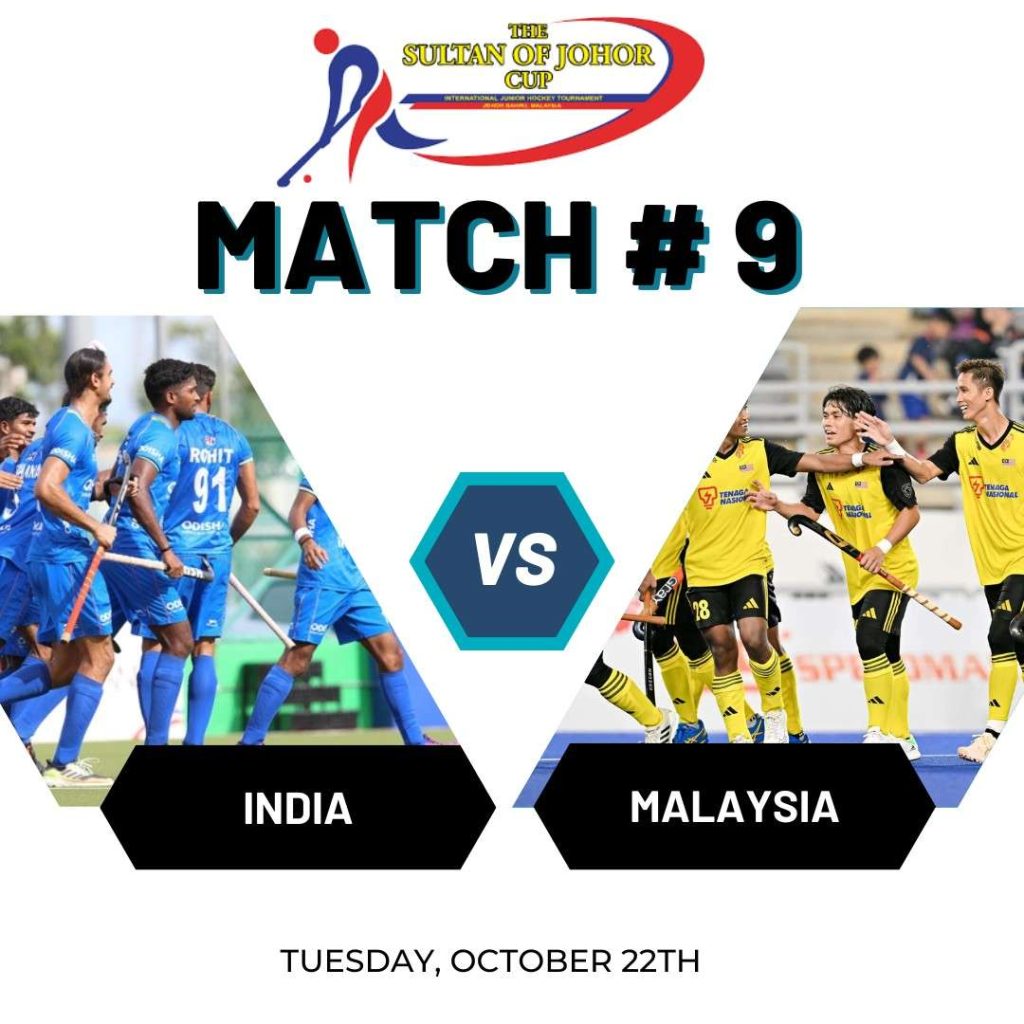 India Vs Malaysia Hockey Sultan Johor Cup 2024