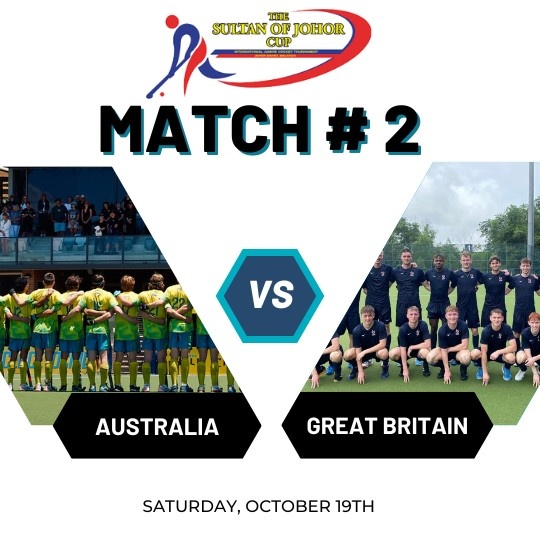 Australia vs Great Britain hockey Sultan Johor Cup 2024