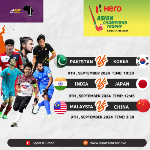 Hockey Asian Champions Trophy 2024 : Day 2 Schedule